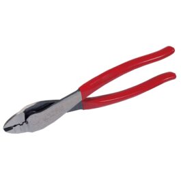 Pinza para electricista con mango rubber grip de 9-1/2″ alta palanca poncha terminal-208G