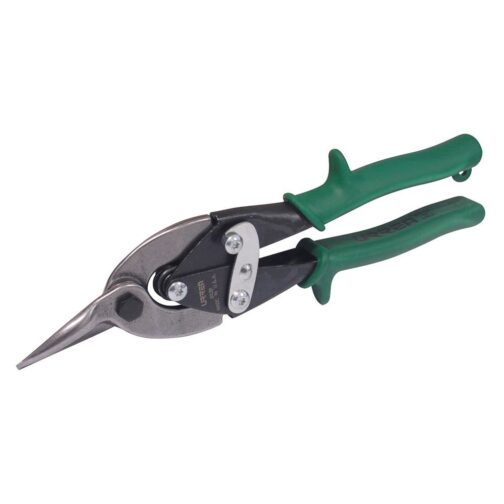 Tijera con mango rubber grip para hojalatero tipo aviación derecha, 10"-303R